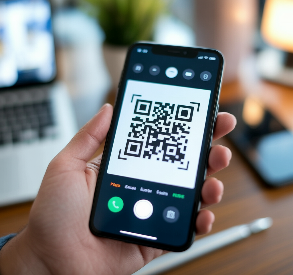 qr code in phone