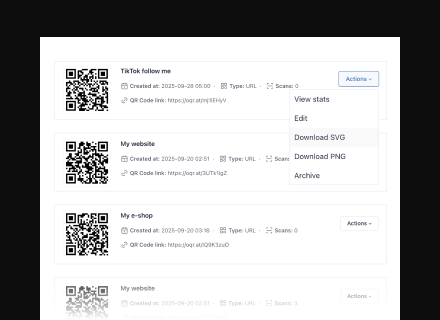 Step 3: Download and deploy your QR code