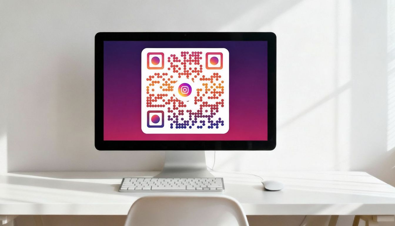 A custom-designed QR code for a brand, featuring a logo and unique colors.