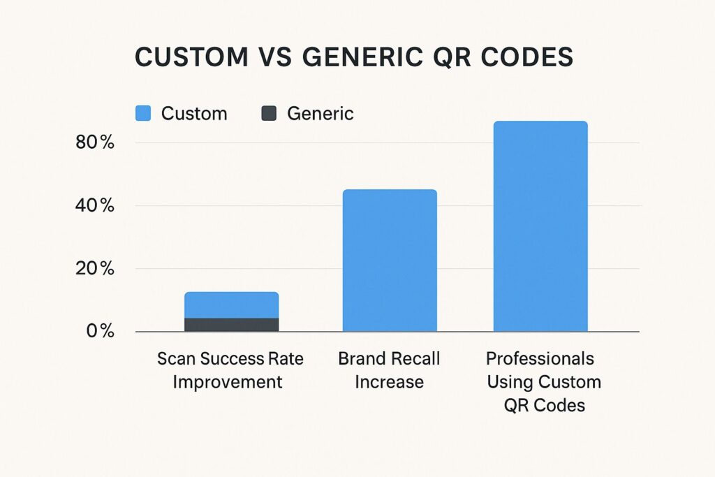 compare custom vs generic qr codes