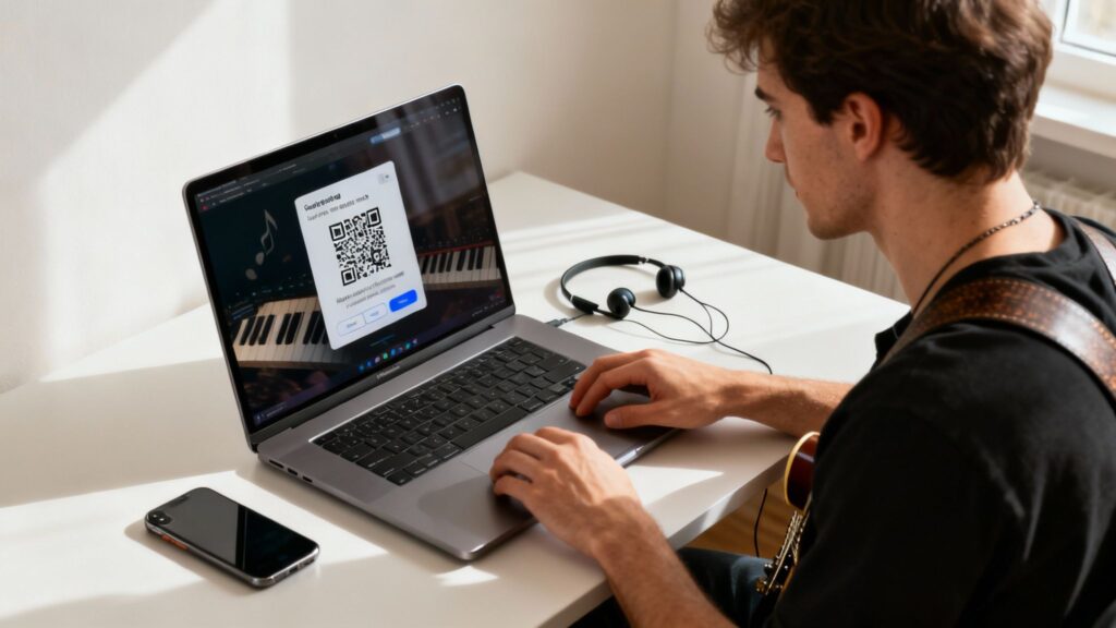 Qr code generator for music