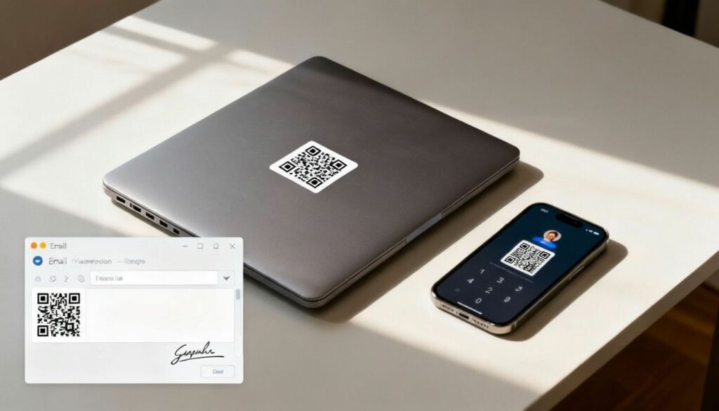 vCard qr code