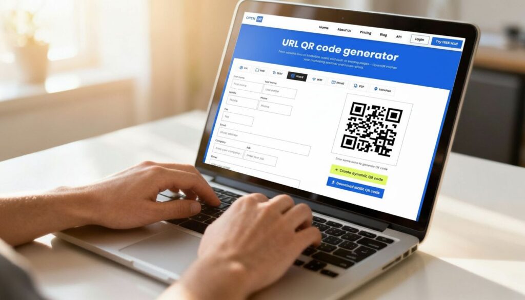 OpenQR generate vCard