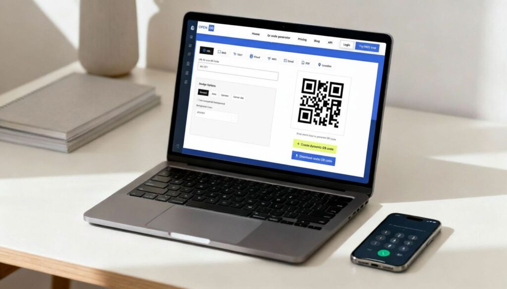 OpenQR call to phone number QR code