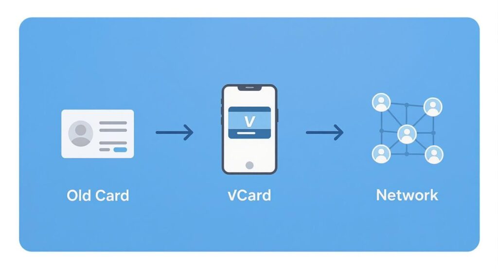 transformation on how to create a vcard digital