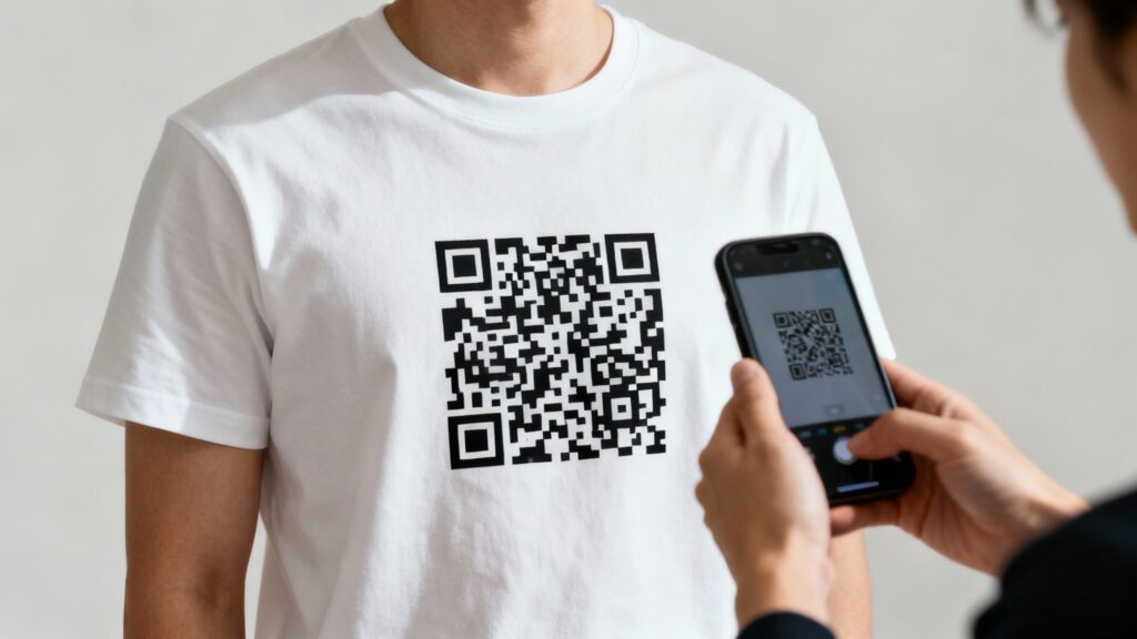 qr code on t-shirts