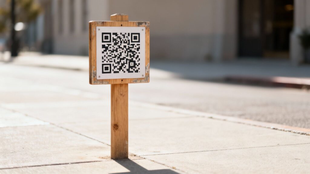 printed qr code