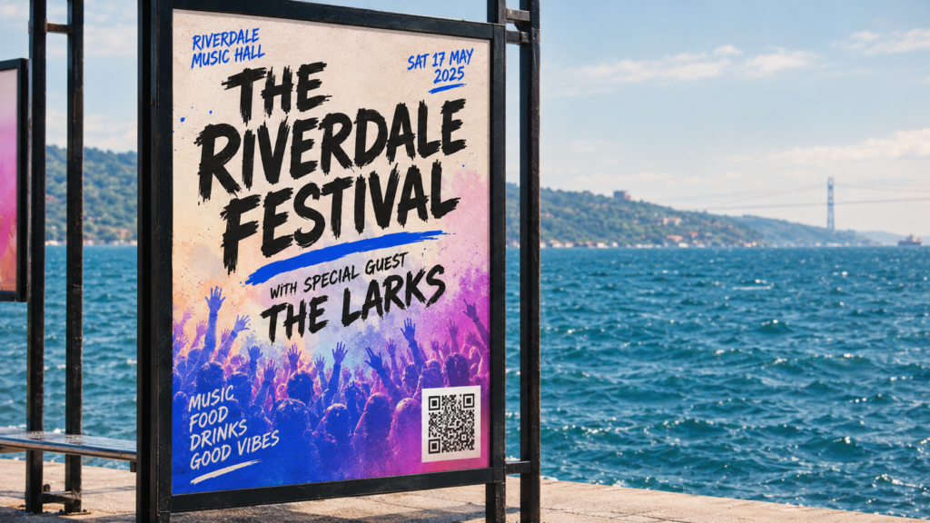 Seaside poster qr code