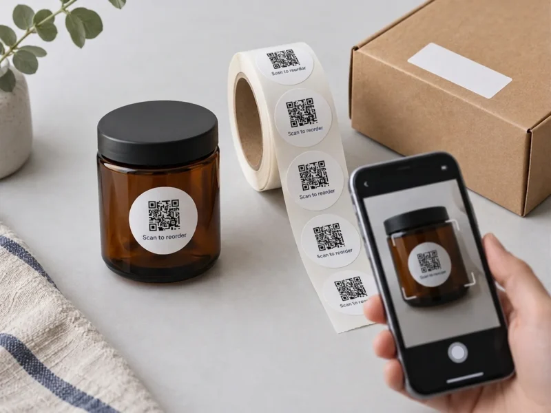 QR code on stickers